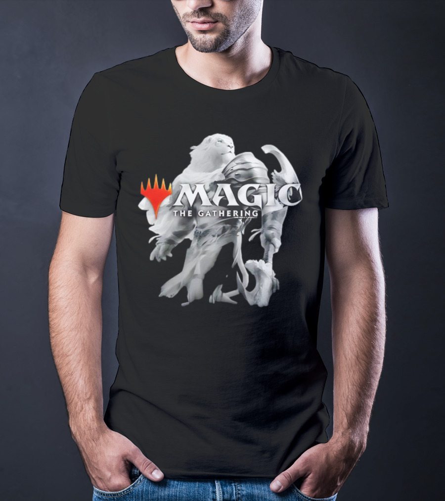 Magic The Gathering Lion Knight White Armor T-Shirt
