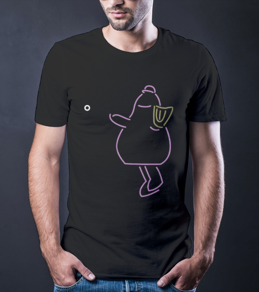Purple Neon Space Creature T-Shirt