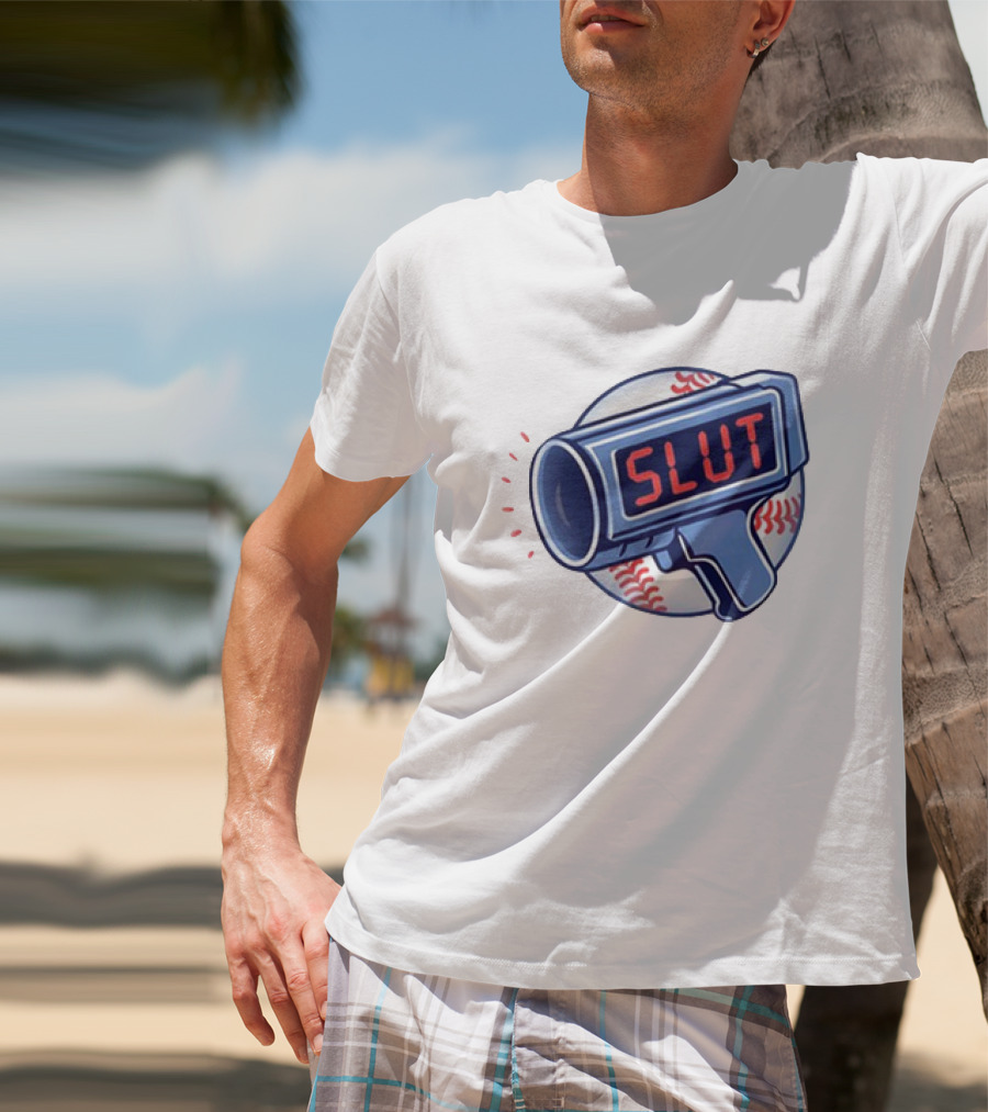Slut Radar Baseball Humor T-Shirt