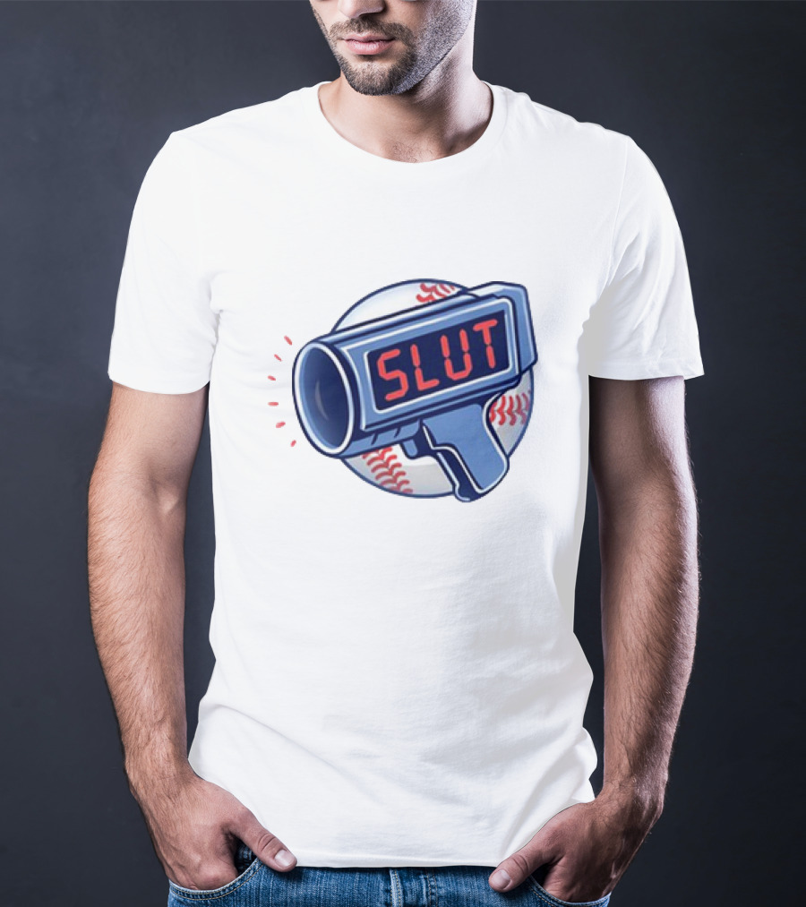Slut Radar Baseball Humor T-Shirt