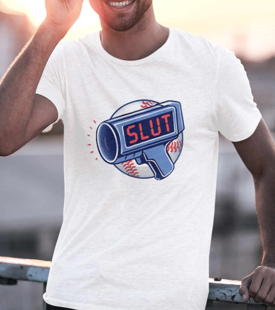 Slut Radar Baseball Humor T-Shirt