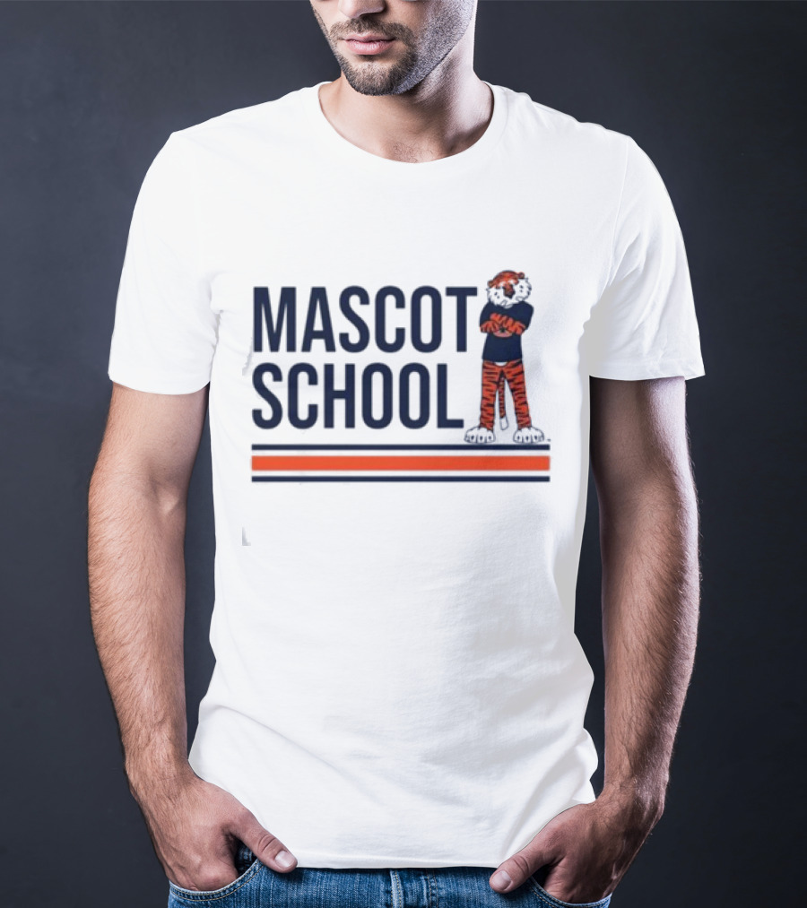 Mascot School Stampauburn Tiger Stripes T-Shirt