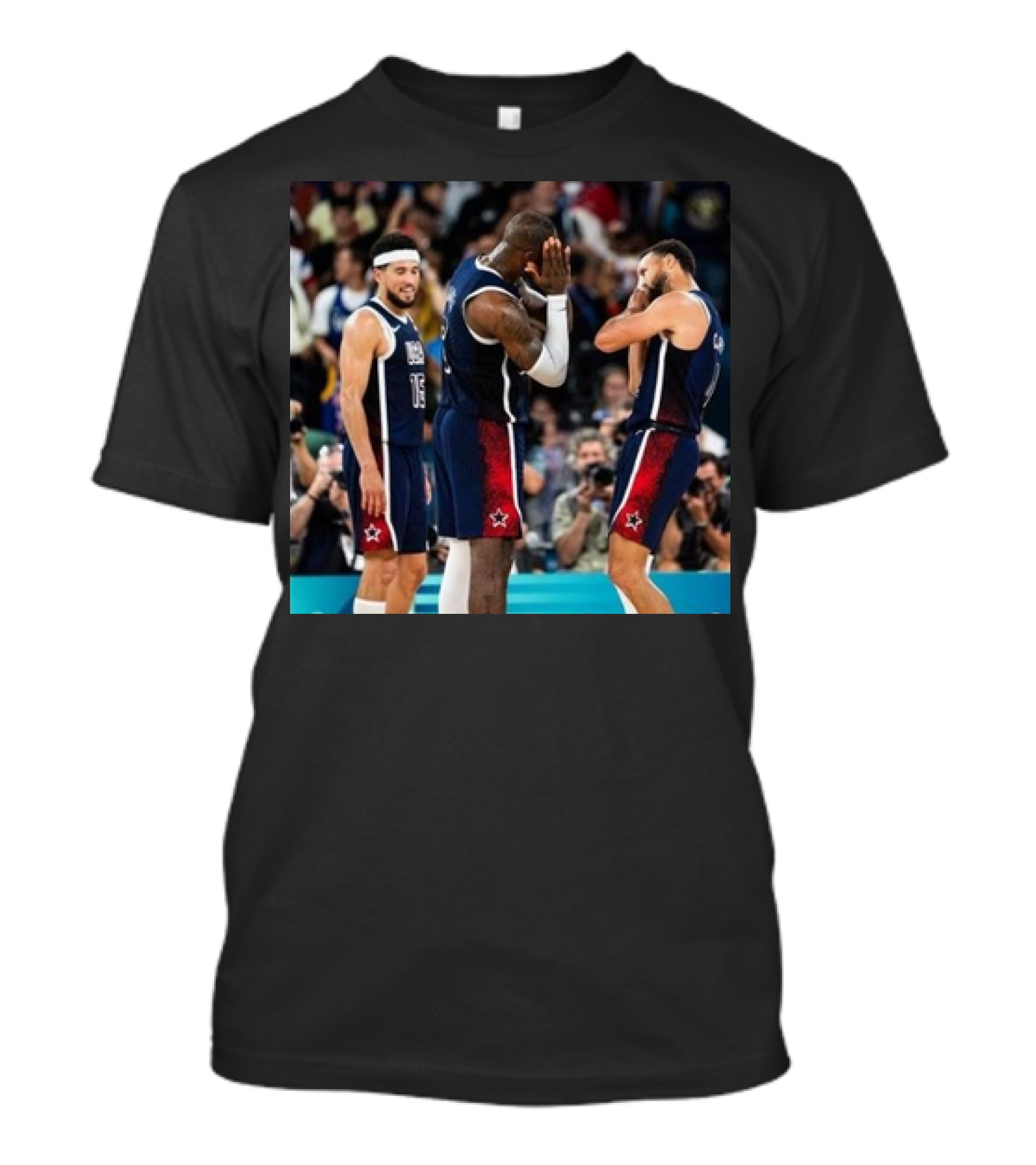 Stephen Curry Lebron James Night Night USA Basketball Olympic Paris T-Shirt