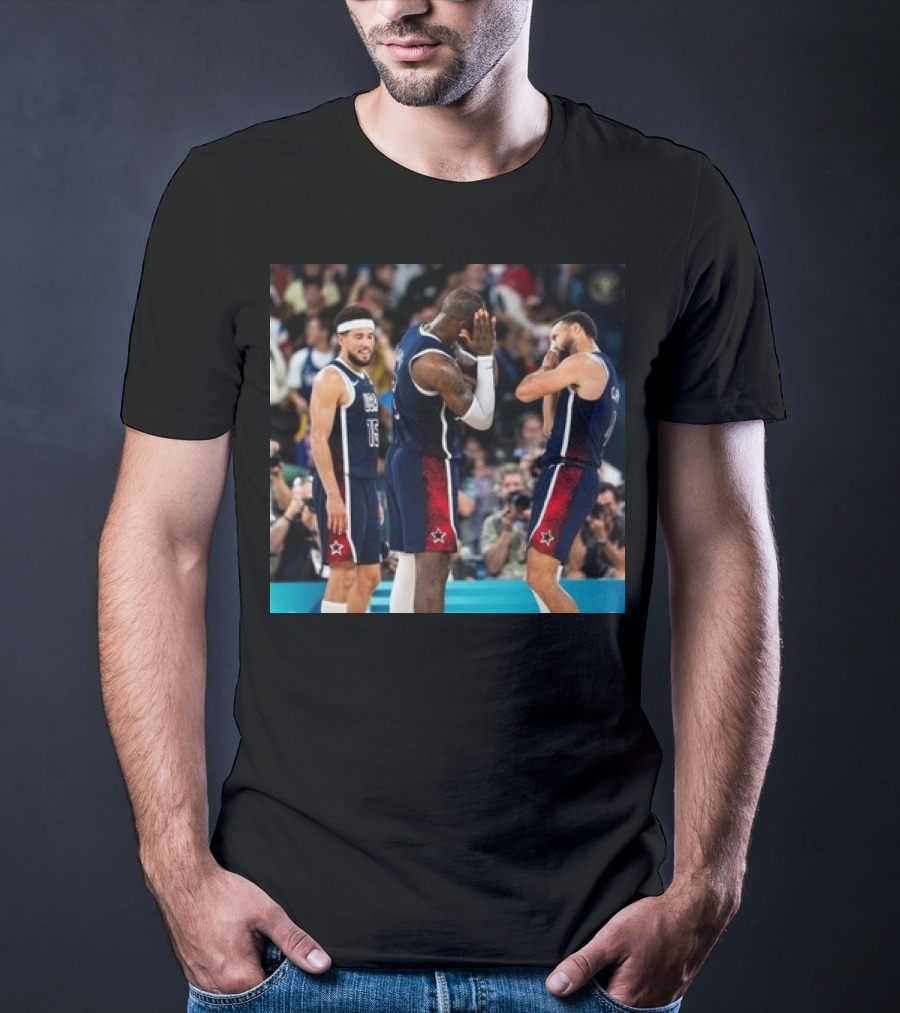 Stephen Curry Lebron James Night Night USA Basketball Olympic Paris T-Shirt