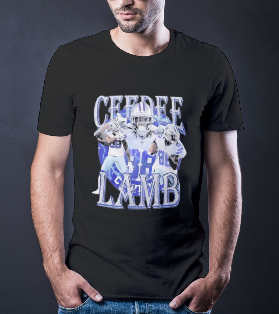 Ceedee Lamb Vintage 90s Retro Football Star Graphics T-Shirt