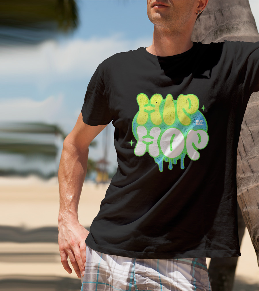 HIP HOP GLOBAL Drip Style Graffiti T-Shirt