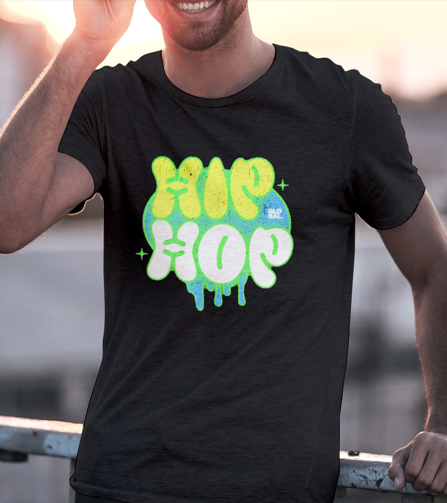 HIP HOP GLOBAL Drip Style Graffiti T-Shirt