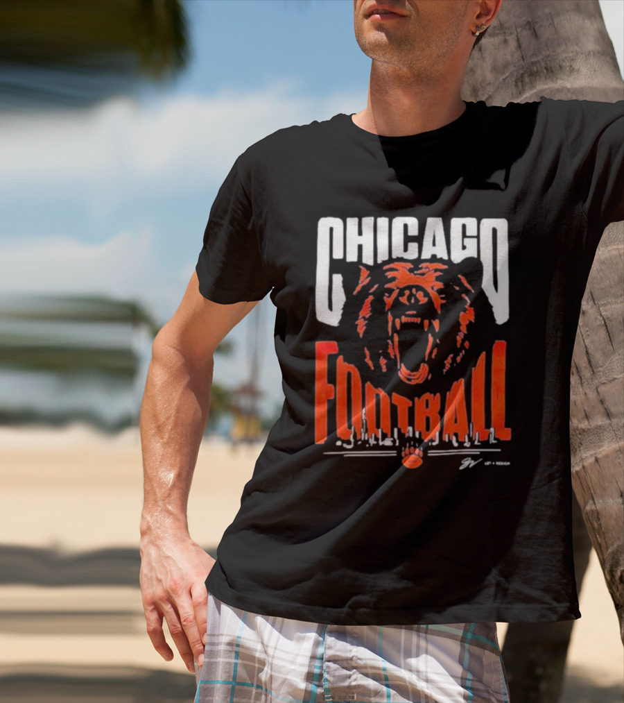 Chicago Football Bear Roar T-Shirt
