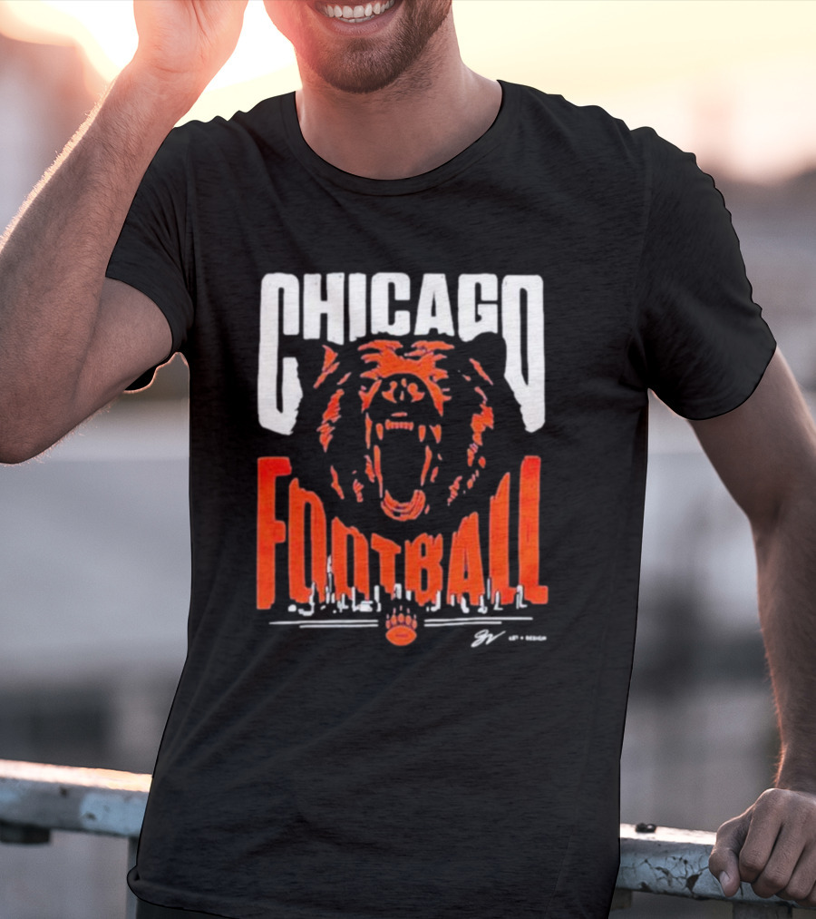 Chicago Football Bear Roar T-Shirt