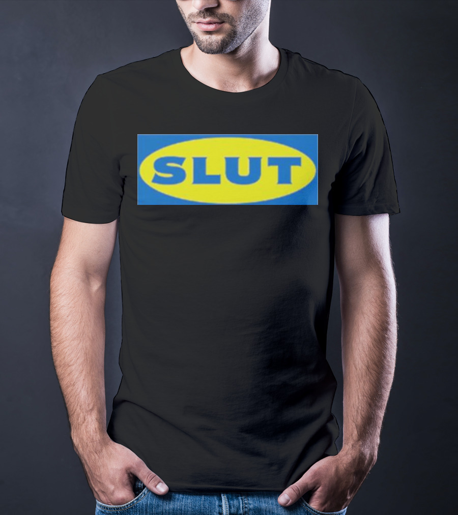 SLUT Parody Of Swedish Iconic Branding T-Shirt