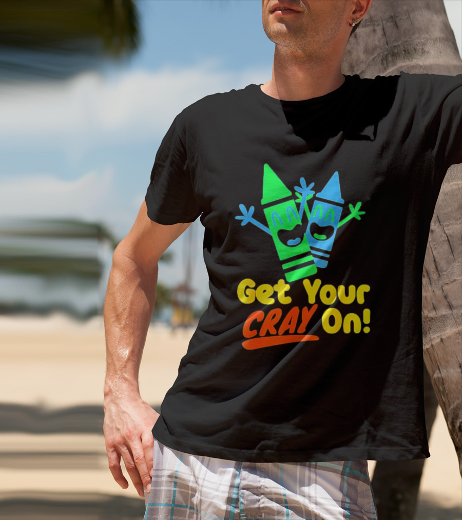 Get Your Cray On With Colorful Crayon Characters T-Shirt