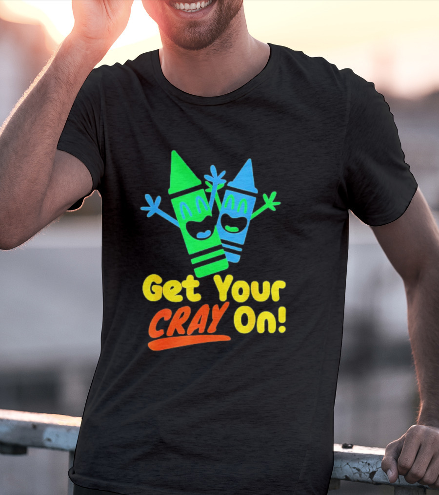 Get Your Cray On With Colorful Crayon Characters T-Shirt