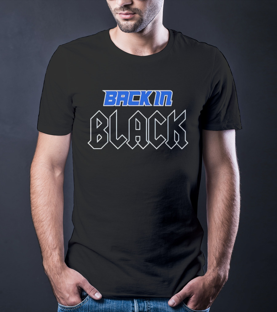 Detroit Lions Back In Black Classic T-Shirt