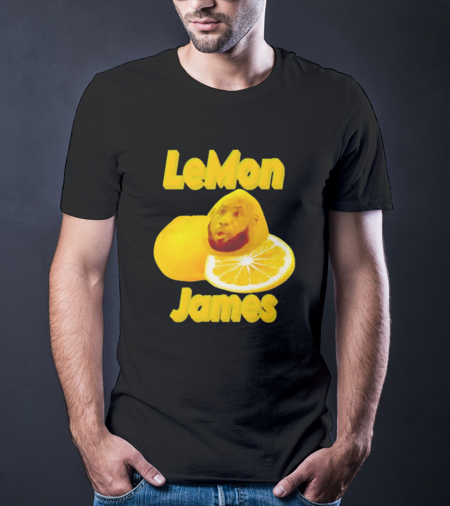 LeMon James Lebron James Face On Lemon T-Shirt