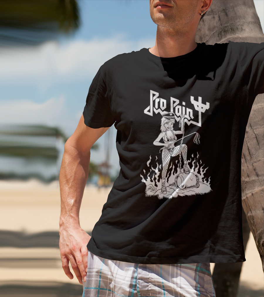 Pro Pain Diablo Macabre Chain And Flames T-Shirt