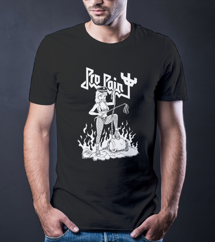 Pro Pain Diablo Macabre Chain And Flames T-Shirt