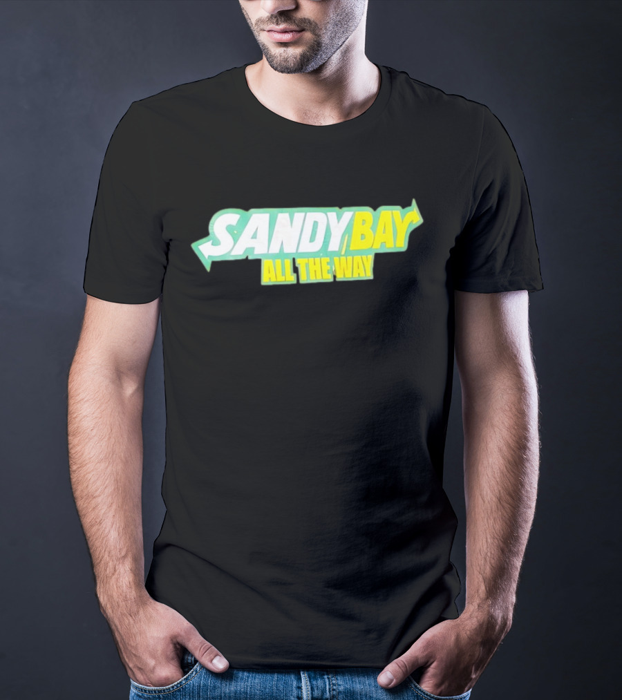 Sandy Bay All The Way Retro Block Text T-Shirt