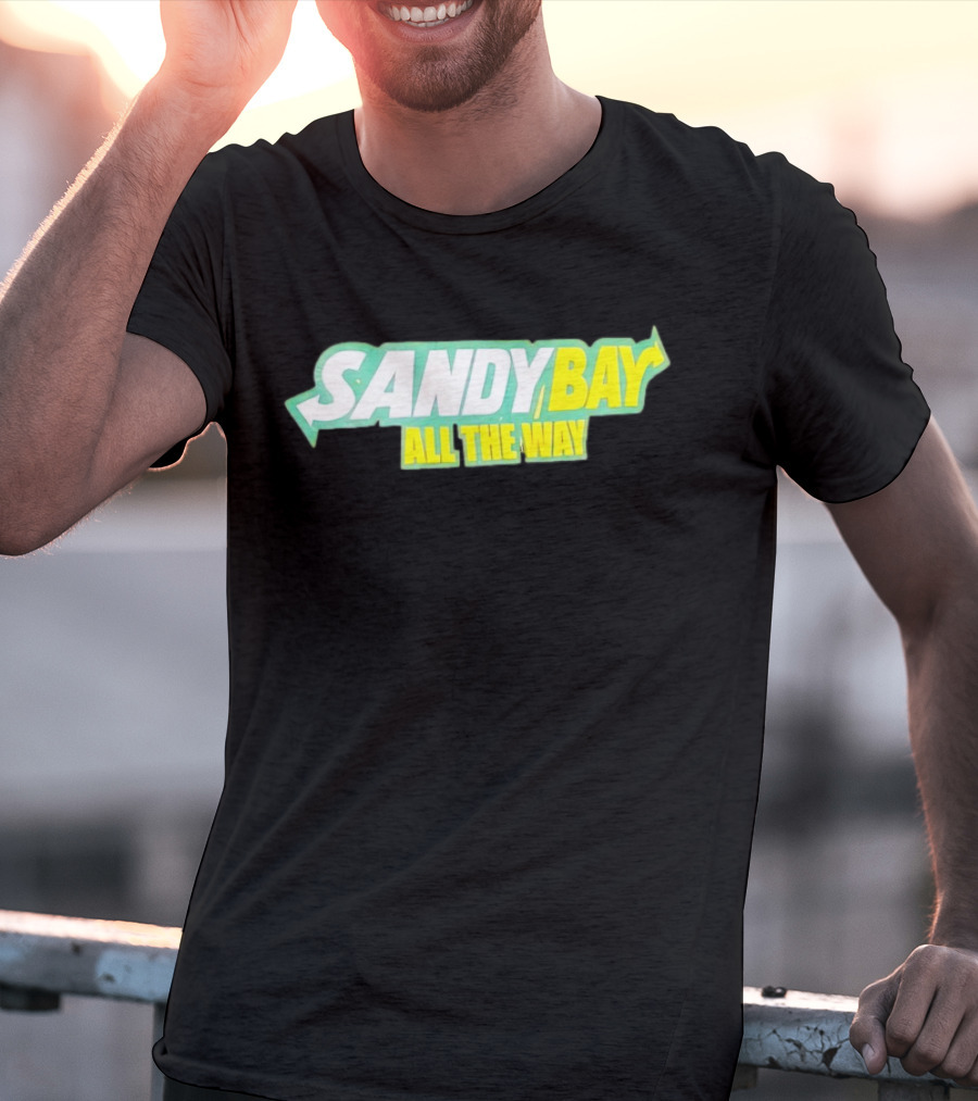 Sandy Bay All The Way Retro Block Text T-Shirt