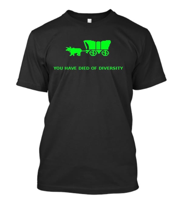 You Have Died Of Diversity Oregon Trail Pixel T-Shirt