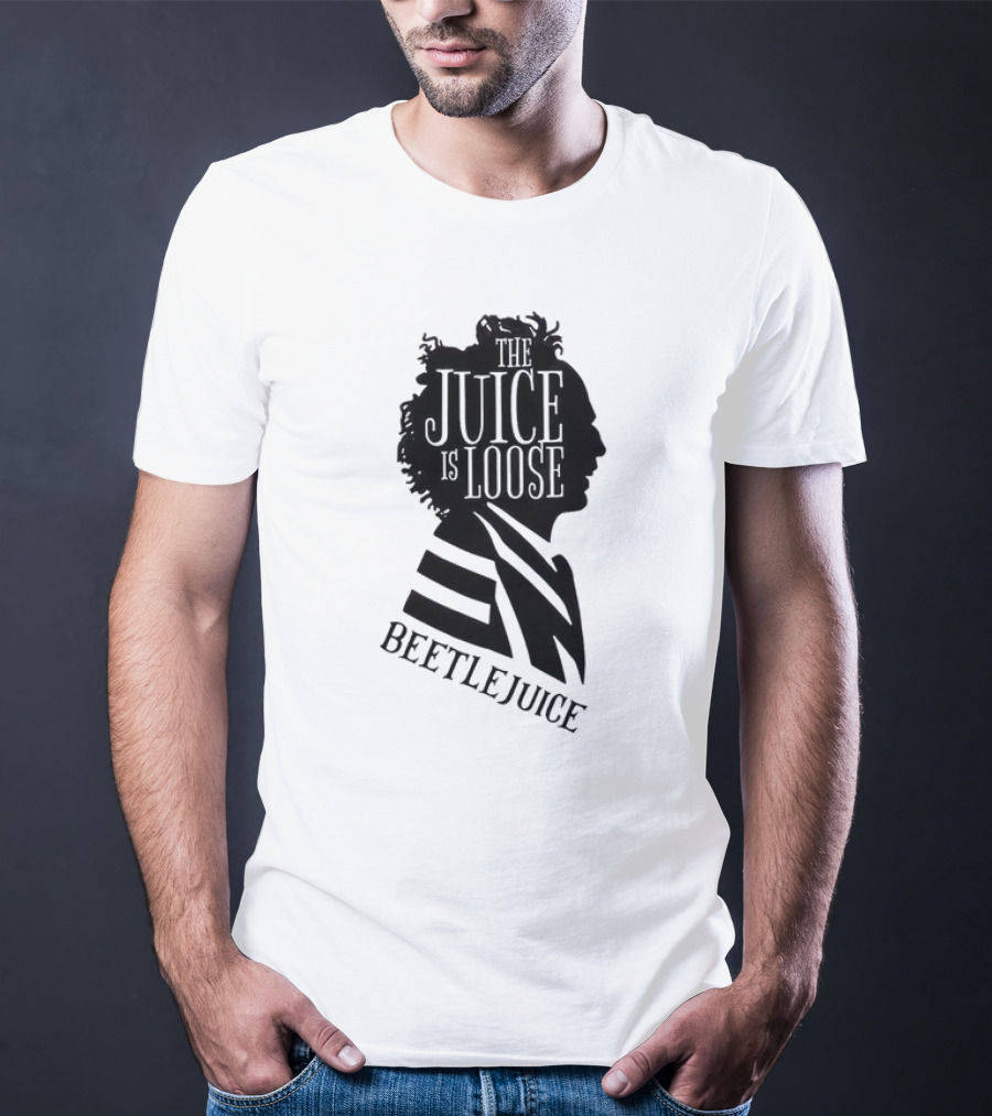Beetlejuice The Juice Is Loose Silhouette Profile T-Shirt