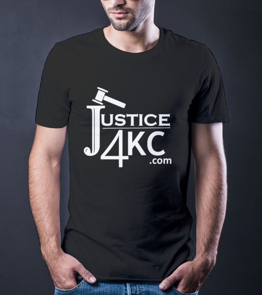 Justice 4KC .com Logo With Gavel T-Shirt