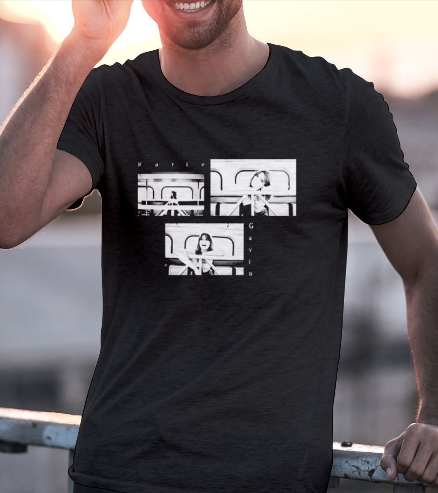 Katie Gavin Black And White Photo Triptych T-Shirt