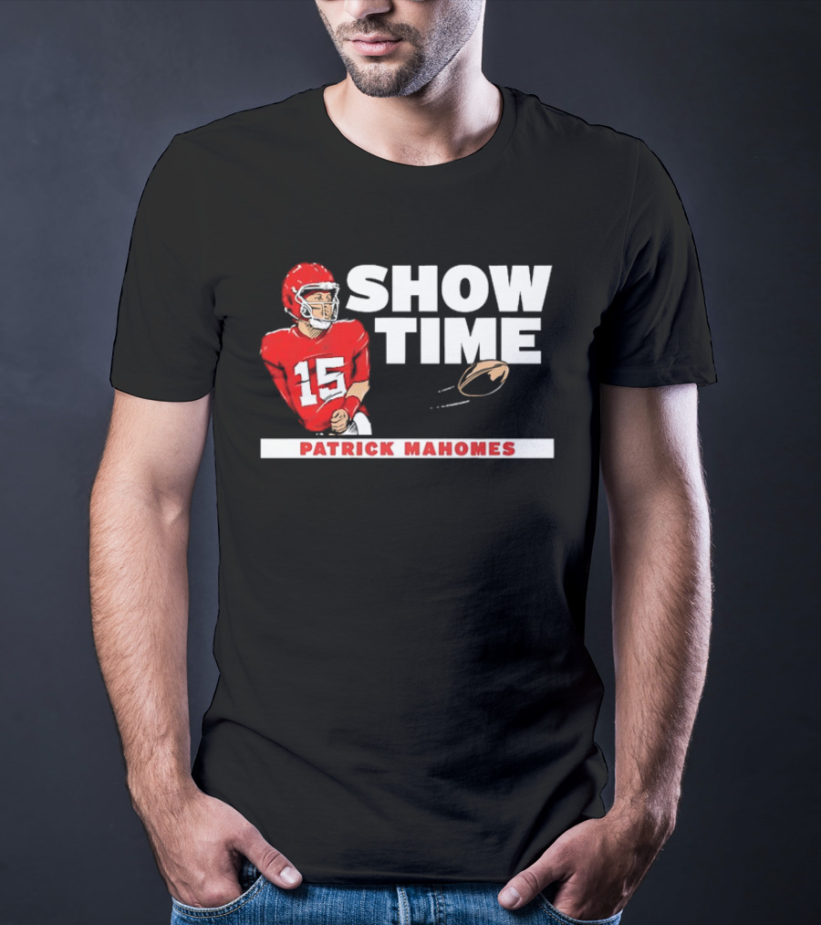 Patrick Mahomes Showtime Kansas City Chiefs Number 15 Football T-Shirt
