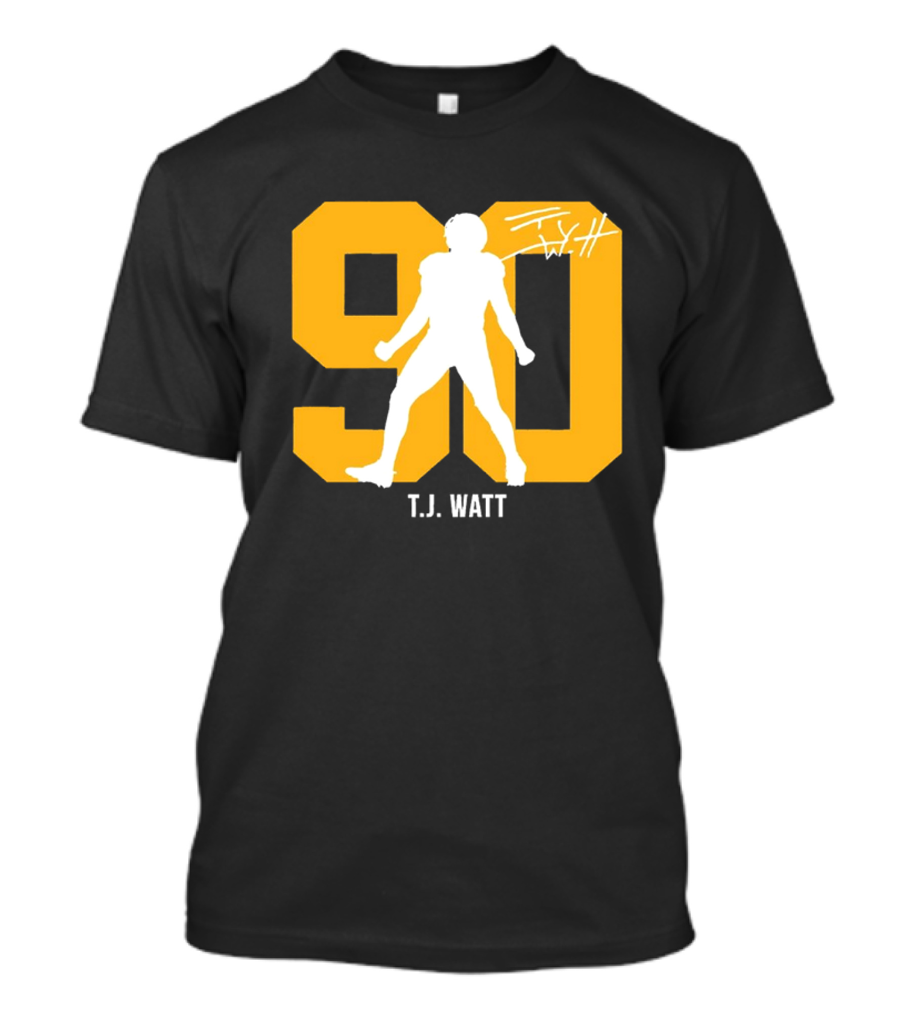 T.J. Watt 90 Silo Signature Number T-Shirt