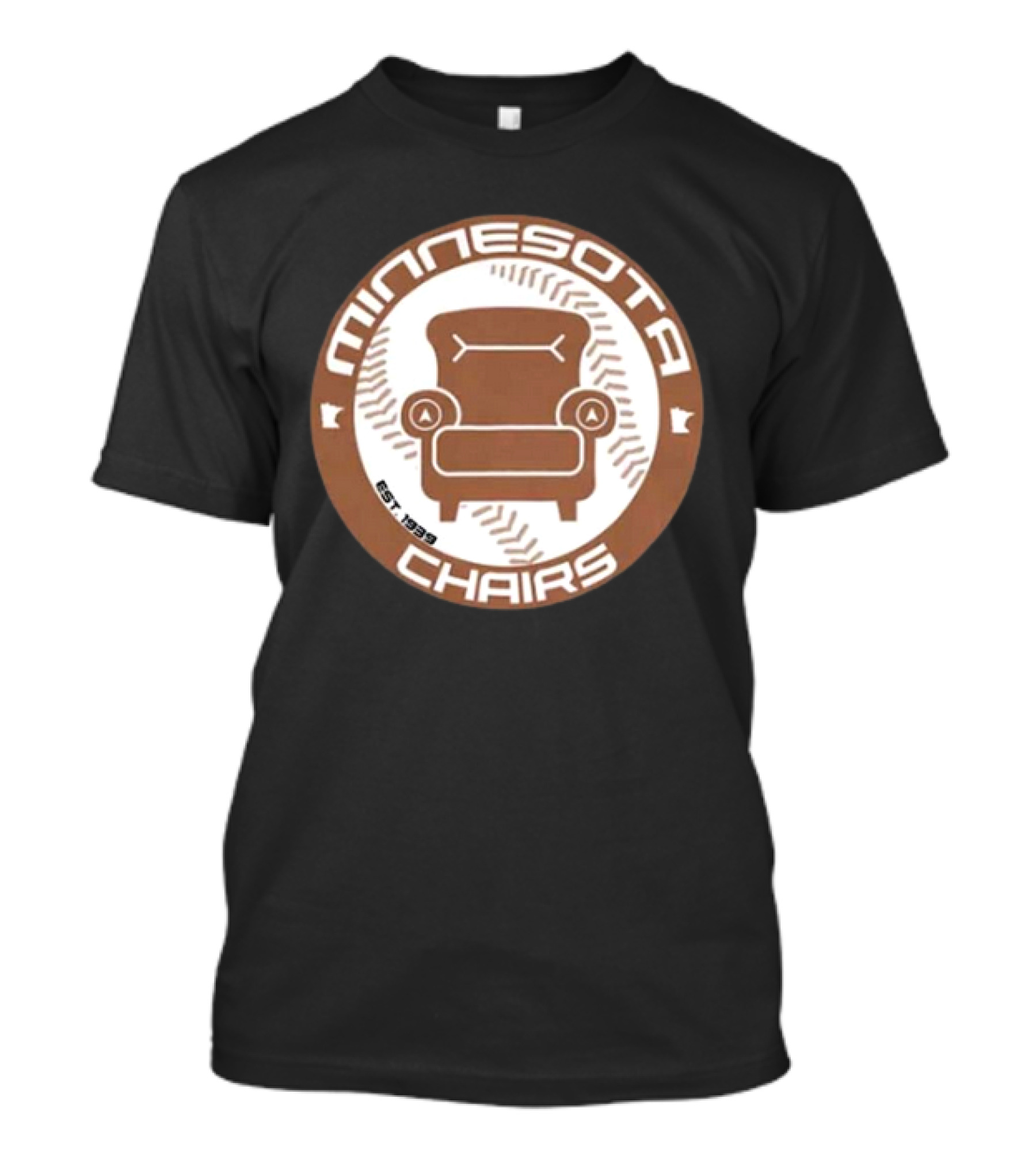 Jomboy Media Merch Minnesota Chairs Baseball Chair Logo Est. 1989 T-Shirt