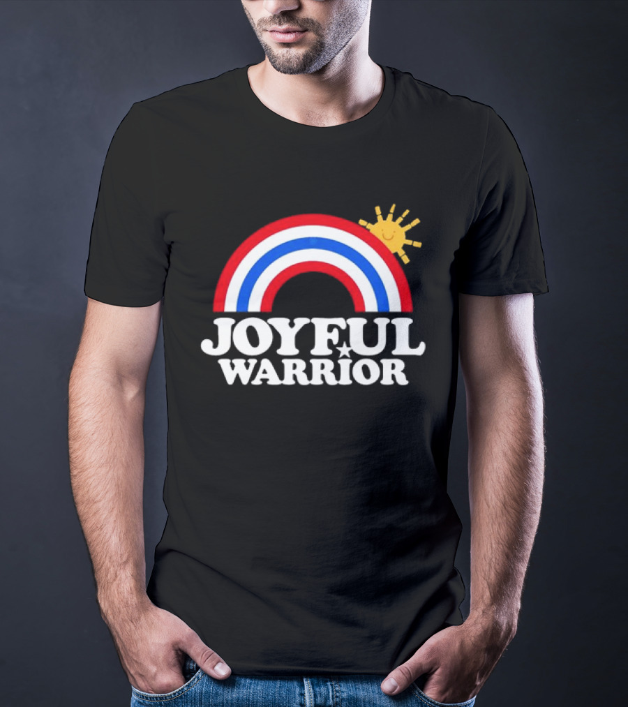 Joyful Warrior Rainbow Sunburst T-Shirt