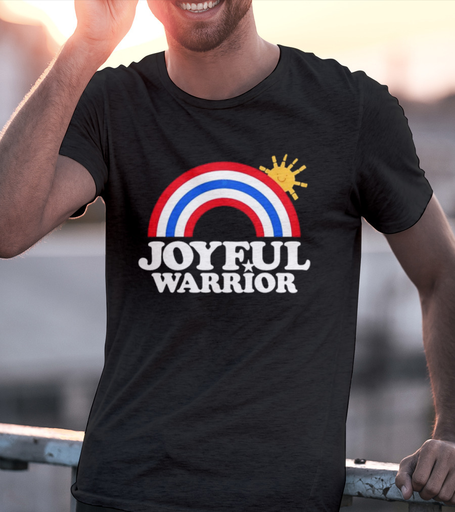 Joyful Warrior Rainbow Sunburst T-Shirt