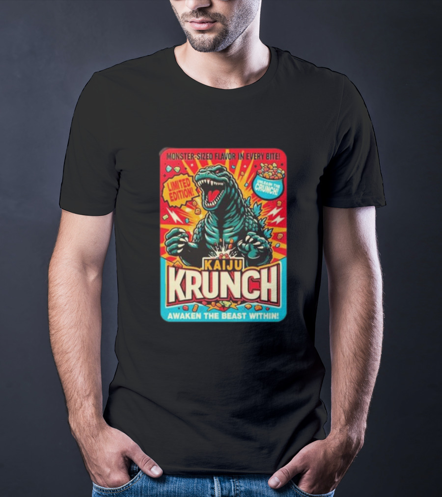 Kaiju Krunch Monster-Sized Flavor Awaken The Beast Within T-Shirt