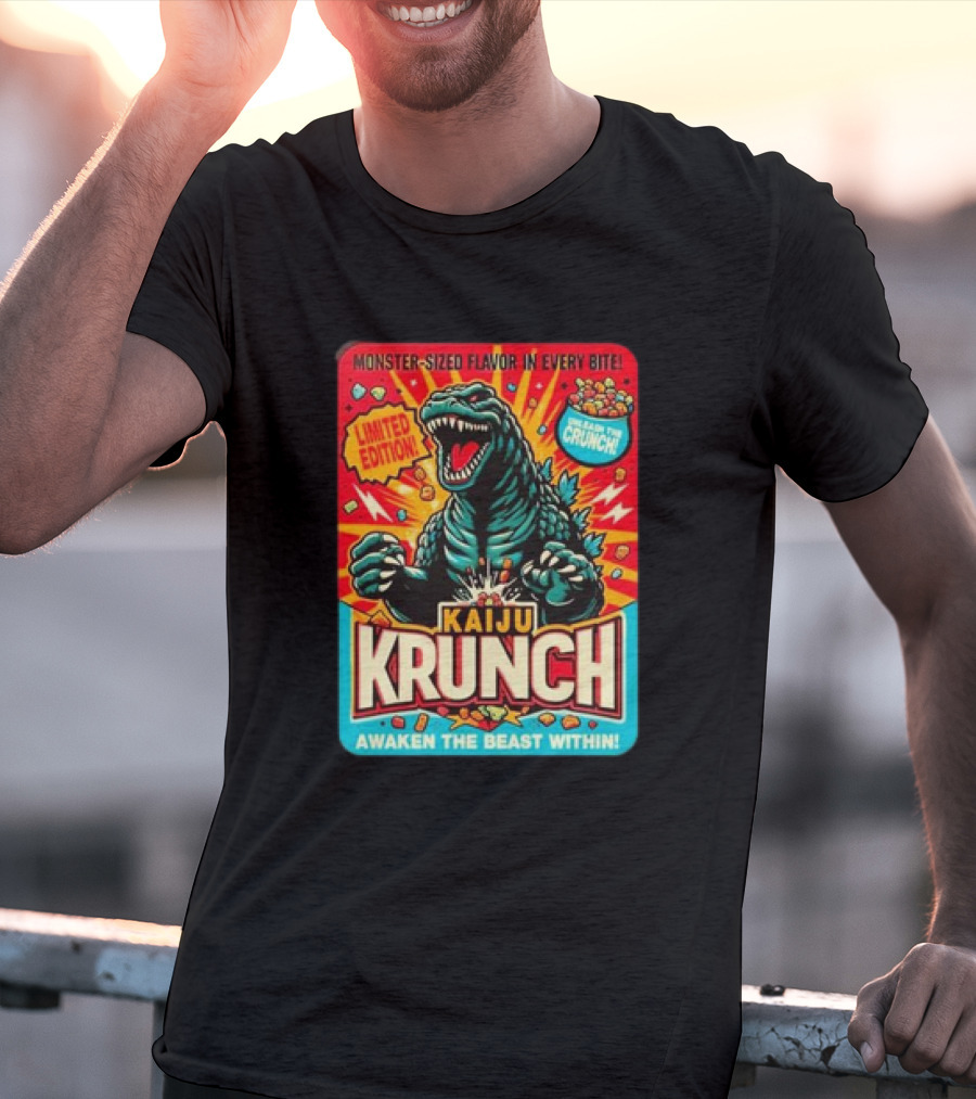 Kaiju Krunch Monster-Sized Flavor Awaken The Beast Within T-Shirt