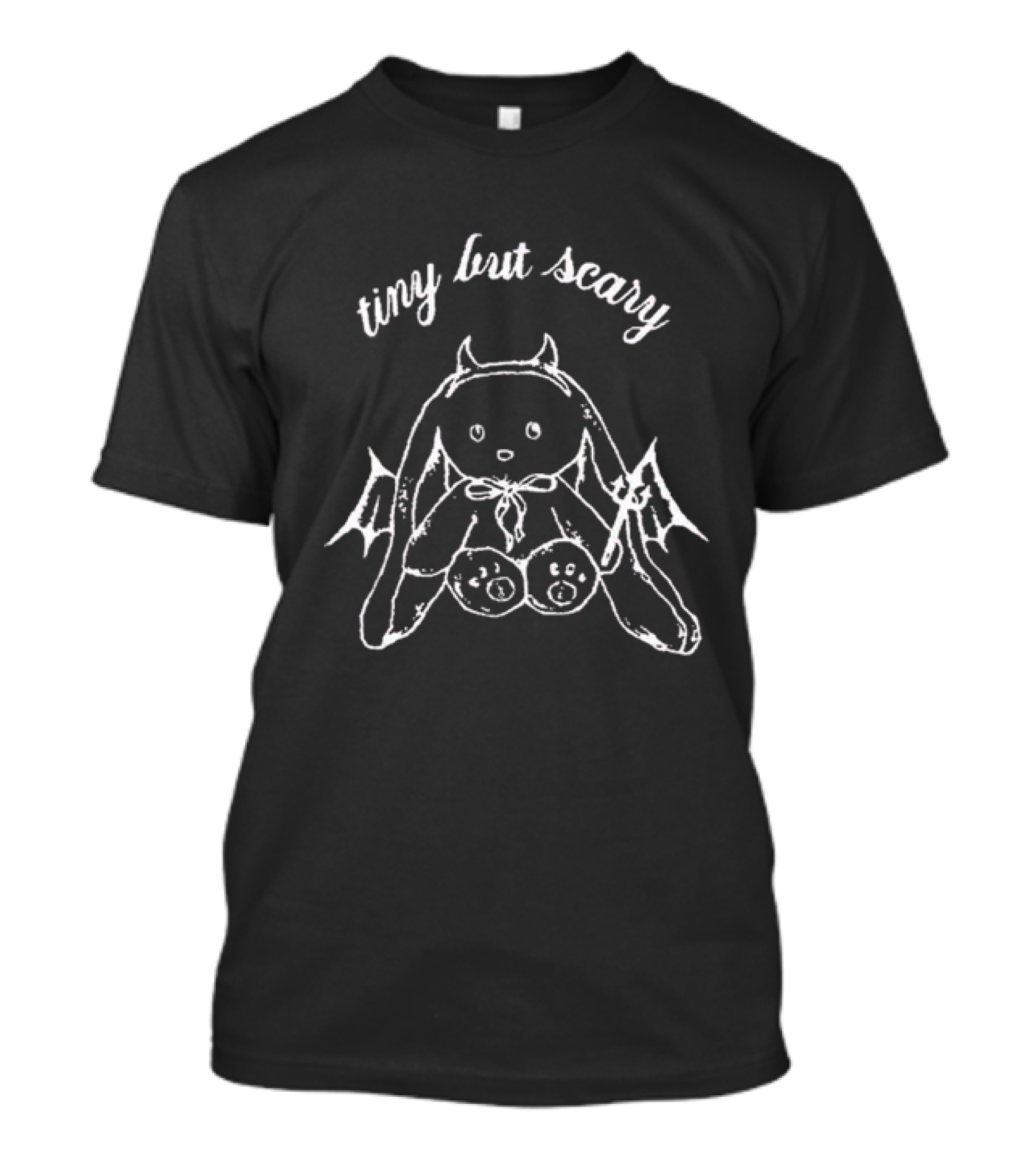 Tiny But Scary Bat-Winged Plush Bunny T-Shirt