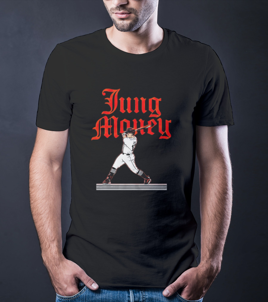 Jung Money Baseball Swing Detroit T-Shirt