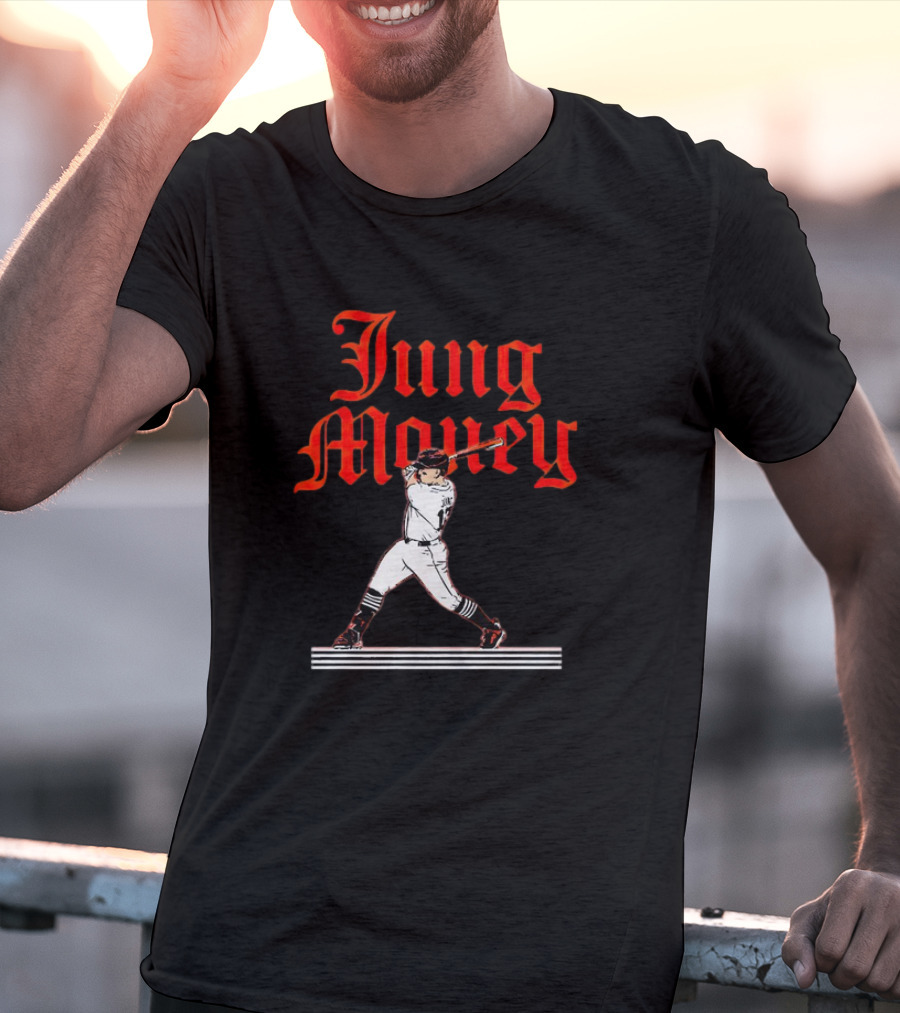 Jung Money Baseball Swing Detroit T-Shirt