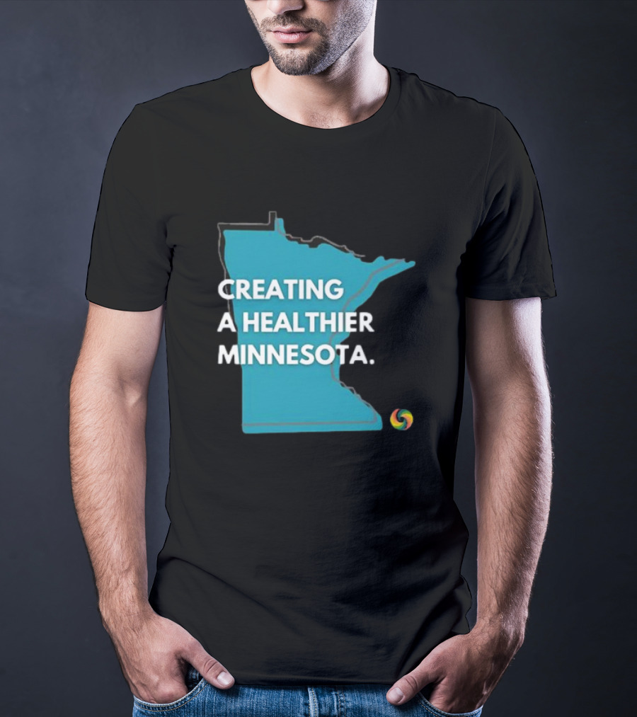 Creating A Healthier Minnesota State Logo With Swirl T-Shirt