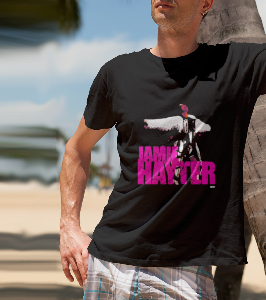 Jamie Hayter Bold Pink Wrestler Aesthetic T-Shirt