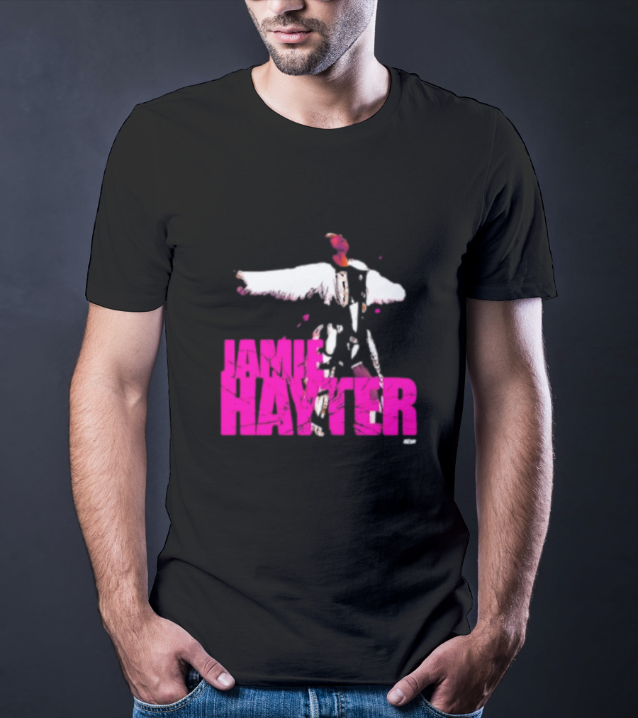 Jamie Hayter Bold Pink Wrestler Aesthetic T-Shirt
