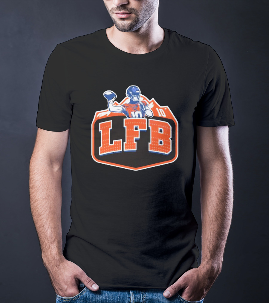 LFB 10 Denver Broncos Bo Nix T-Shirt