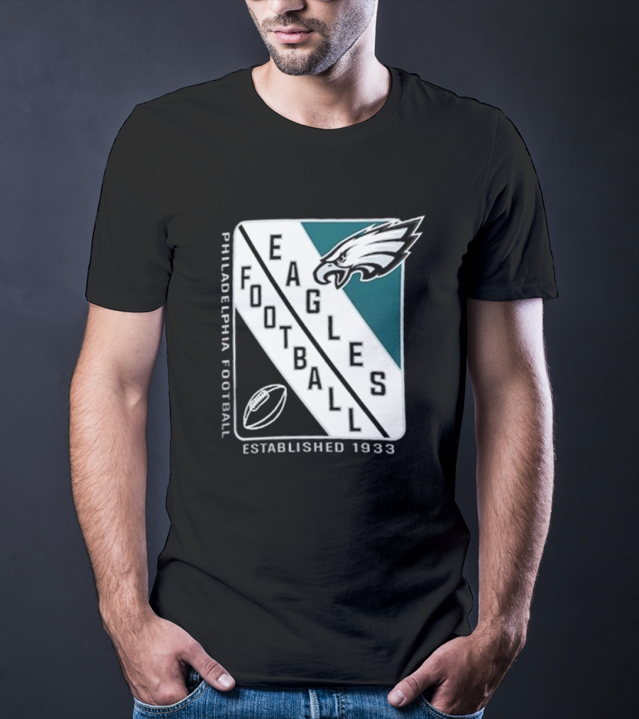 Philadelphia Eagles Football Shield Logo Established 1933 T-Shirt