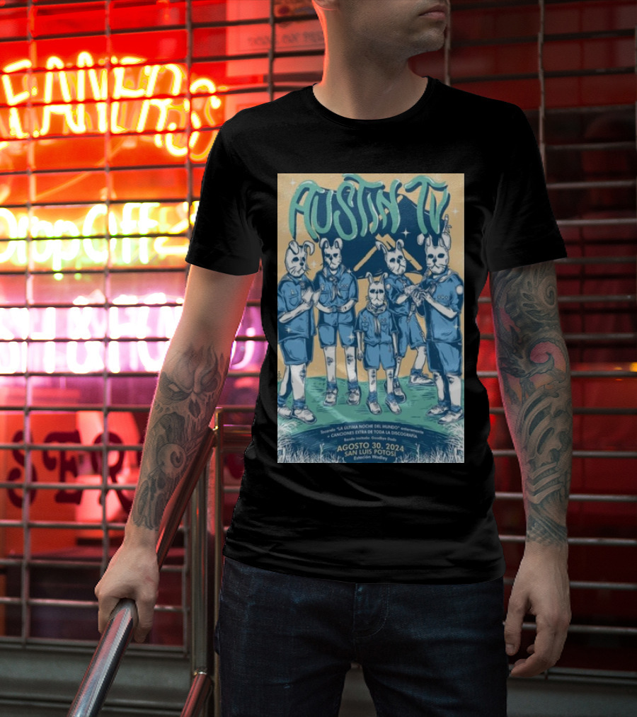 Austin TV La Última Noche Del Mundo San Luis Potosí Estación Wadley Agosto 30 T-Shirt