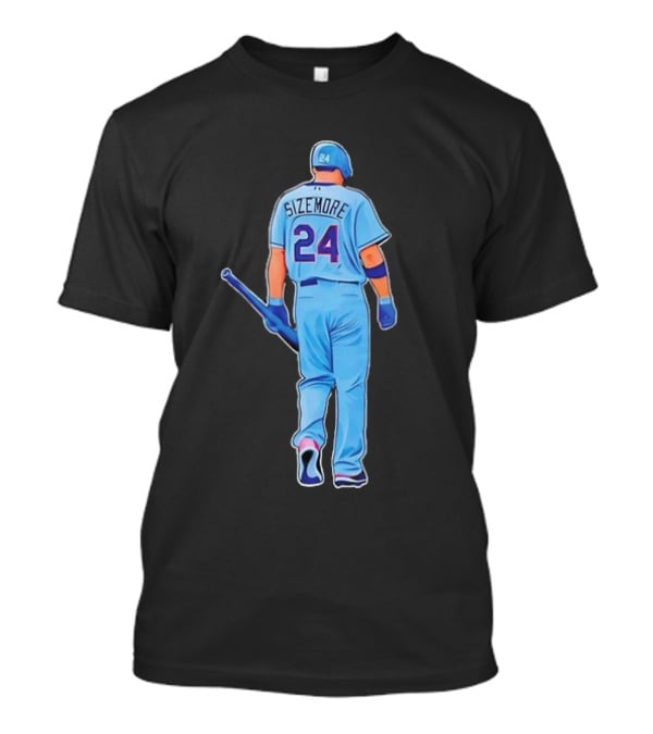 White Sox Grady Sizemore 24 Baseball Player Ladies Boyfriend T-Shirt