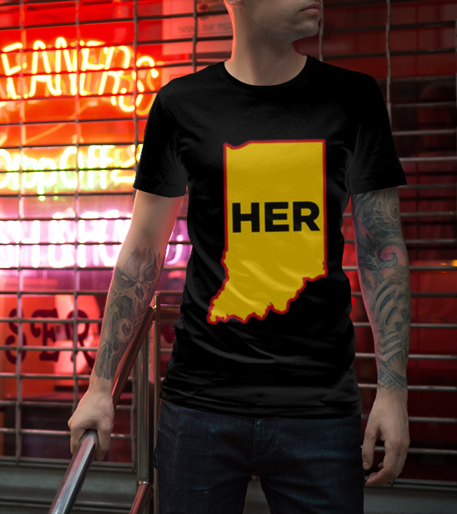 Indiana HER Map T-Shirt