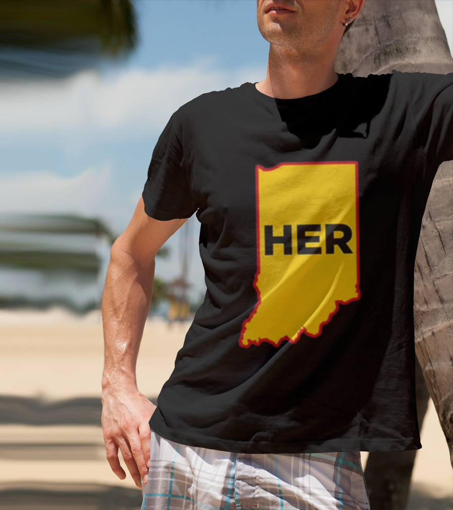 Indiana HER Map T-Shirt