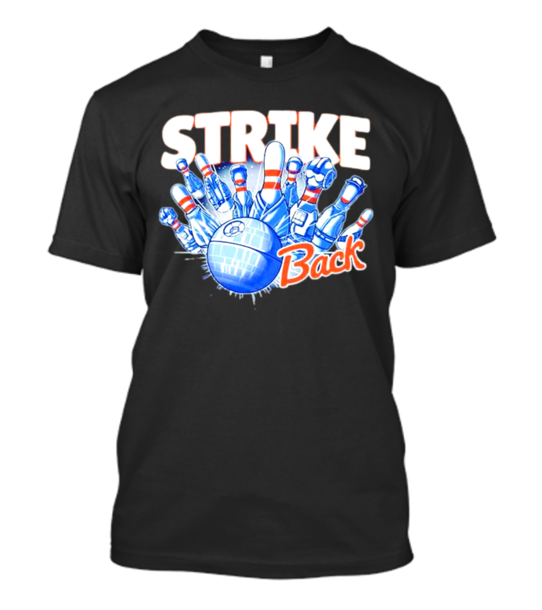 STRIKE Back Bowling And Star Wars Mashup T-Shirt