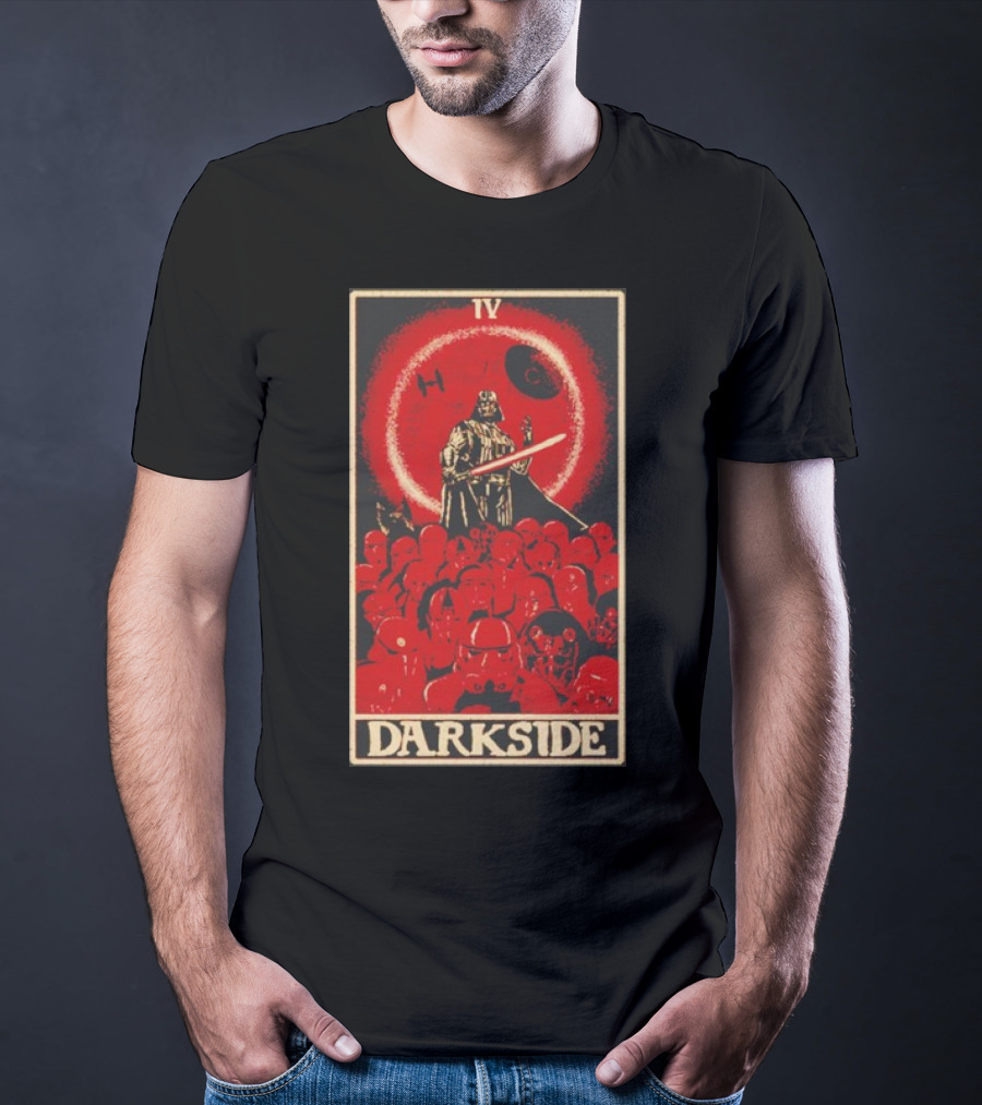 Darkside Tarot Card IV Darth Vader Death Star Stormtroopers T-Shirt