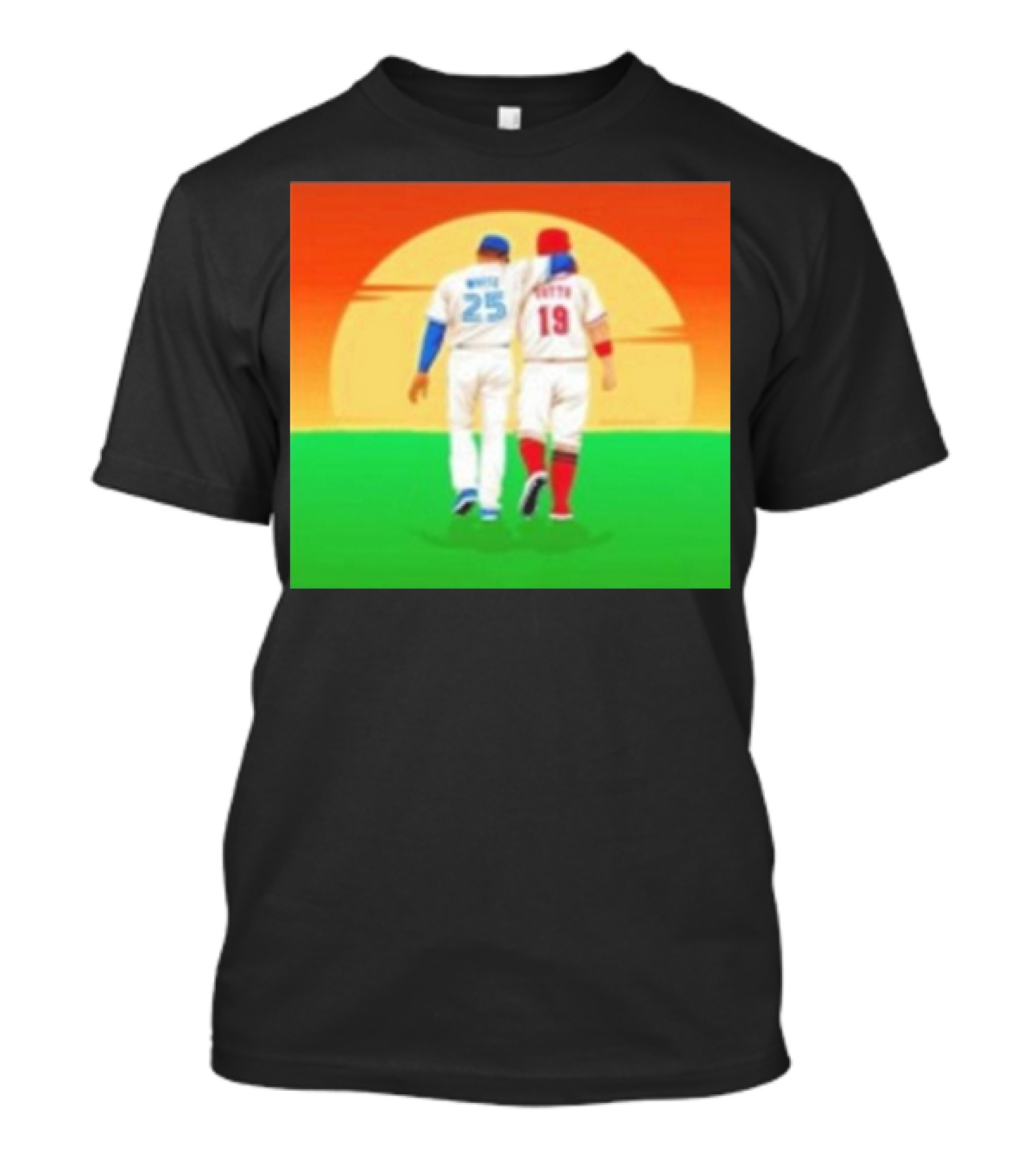 Devon White And Joey Votto Sunset Sports Moment Embrace T-Shirt