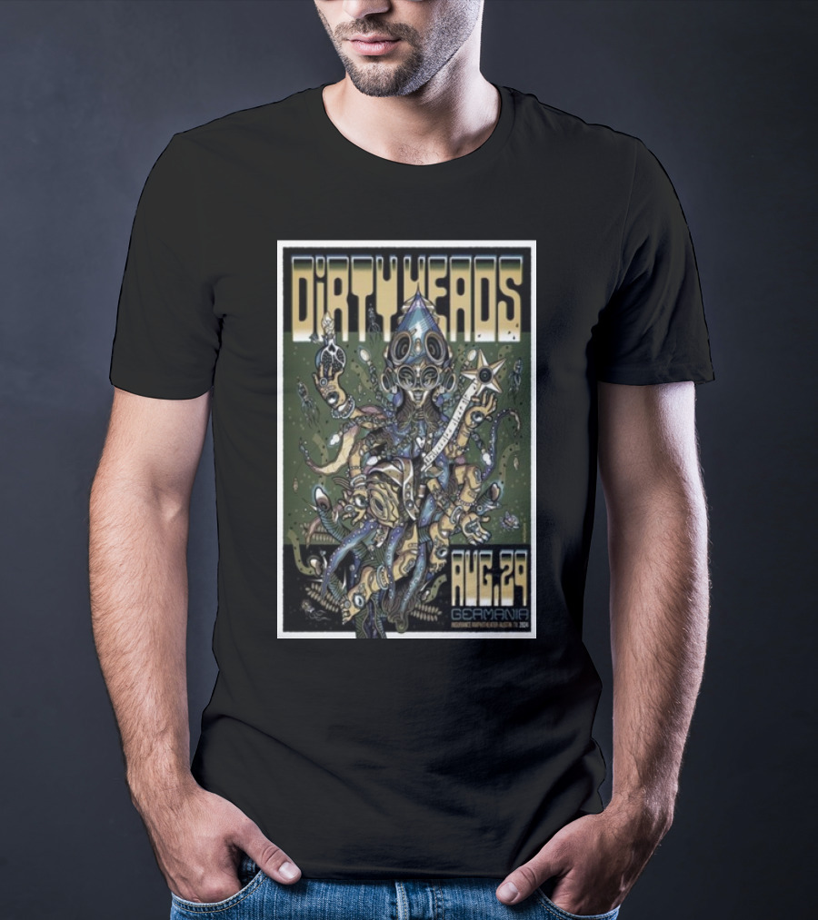 Dirty Heads Germania Insurance Amphitheater Aug 29 Austin TX Surreal Creature T-Shirt