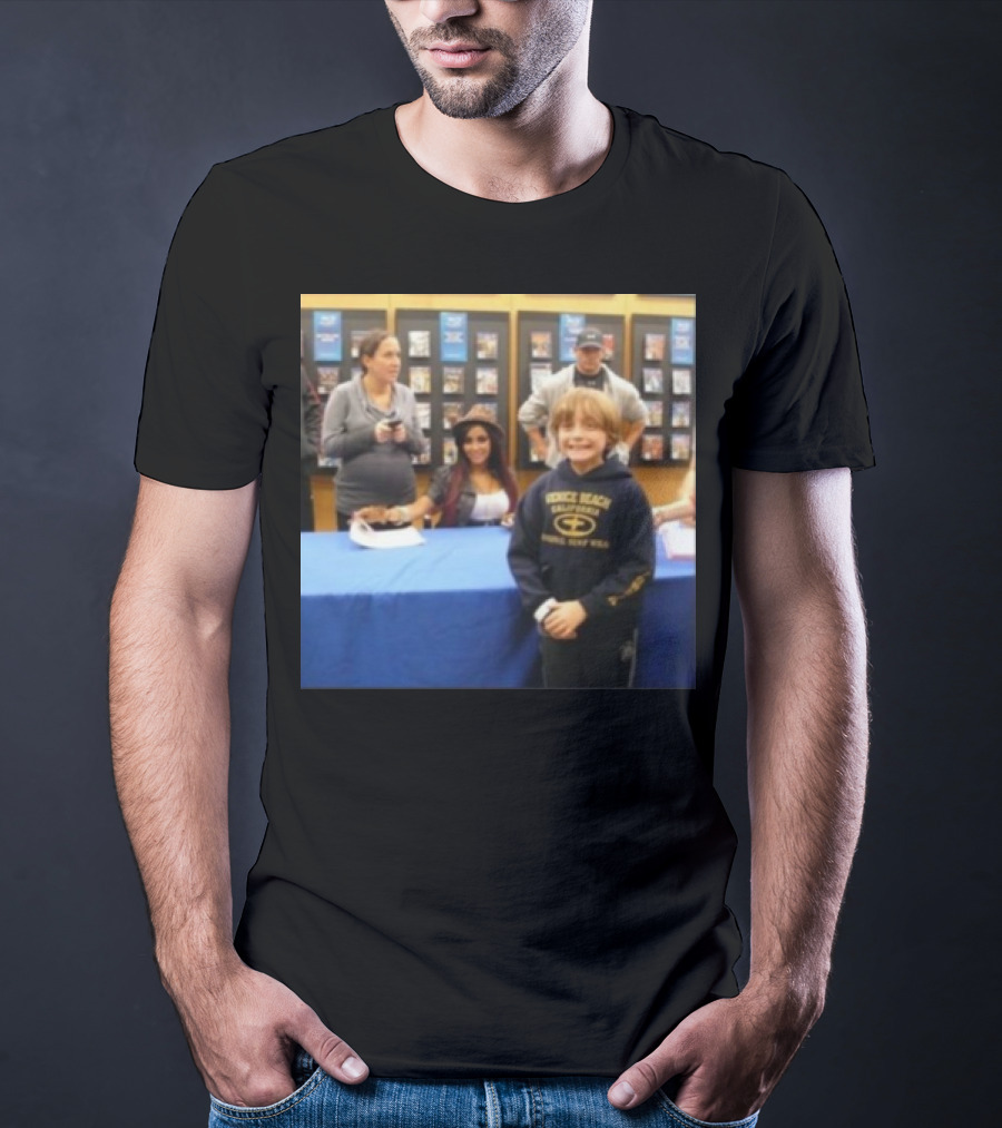 Jake Shane With Nicole Snooki Lavelle Venice Beach Surf Wear T-Shirt